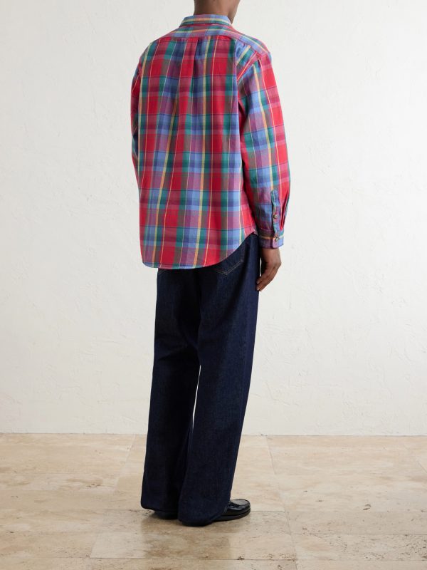 Checked Cotton-Twill Shirt - BK Checked Cotton-Twill Shirt - BK