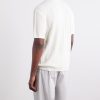 Striped Pointelle-Knit Merino Wool T-Shirt - BK Striped Pointelle-Knit Merino Wool T-Shirt - BK
