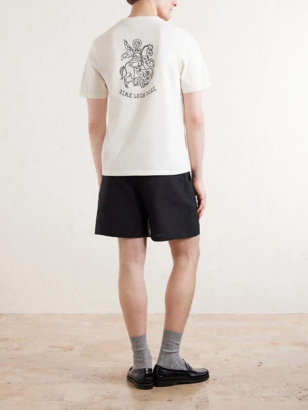 Logo-Print Cotton-Jersey T-Shirt - BK Logo-Print Cotton-Jersey T-Shirt - BK