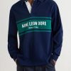 Logo-Embroidered Cotton-Jersey Polo Sweater - FR Logo-Embroidered Cotton-Jersey Polo Sweater - FR