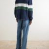Knitted Cotton Rugby Polo Sweater - BK Knitted Cotton Rugby Polo Sweater - BK