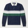 Knitted Cotton Rugby Polo Sweater Knitted Cotton Rugby Polo Sweater