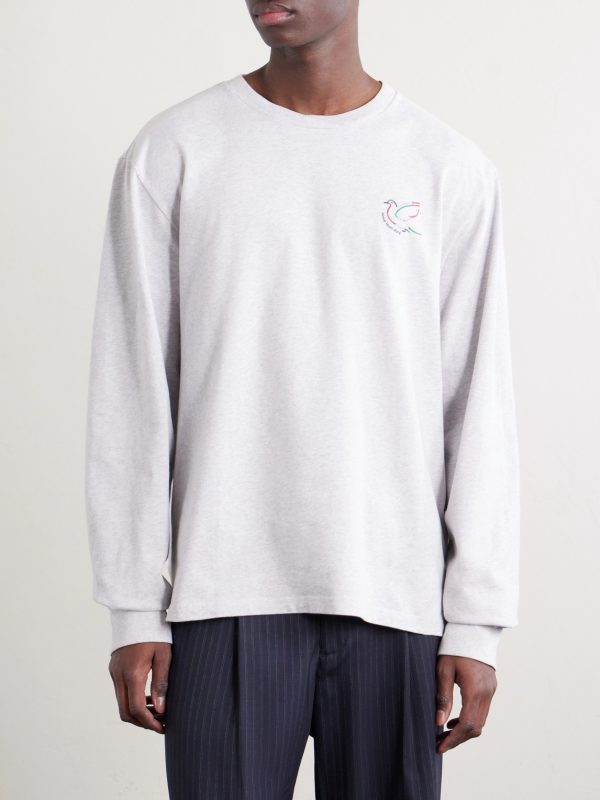 Dove Logo-Print Cotton-Jersey Sweater - FR Dove Logo-Print Cotton-Jersey Sweater - FR