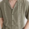Embroidered Linen-Blend Shirt - CU Embroidered Linen-Blend Shirt - CU