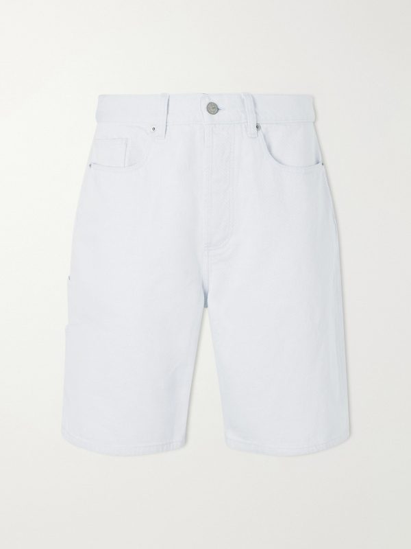Straight-Leg Denim Shorts Straight-Leg Denim Shorts