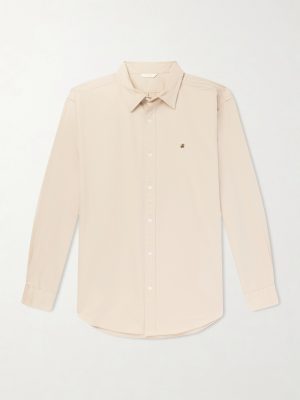 Logo-Embroidered Cotton Shirt
