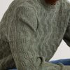 Cable-Knit Cotton-Blend Sweater - CU Cable-Knit Cotton-Blend Sweater - CU