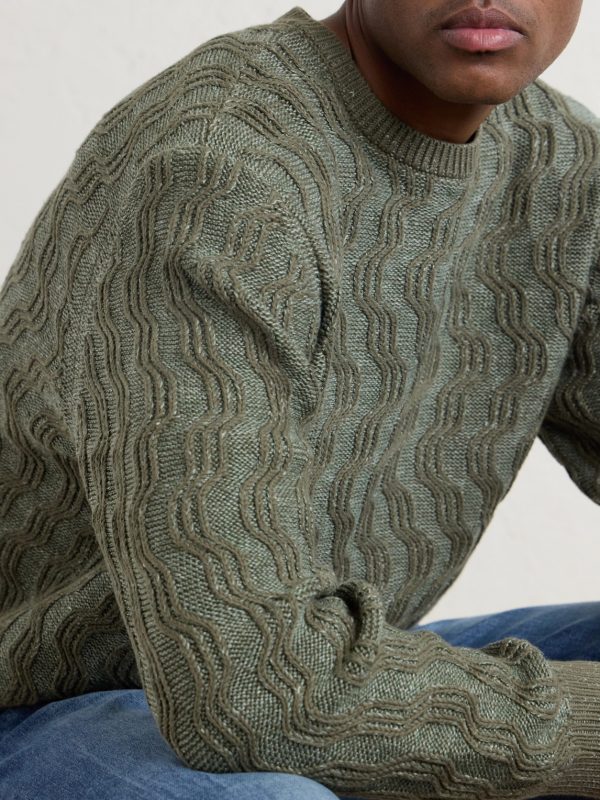 Cable-Knit Cotton-Blend Sweater - CU Cable-Knit Cotton-Blend Sweater - CU