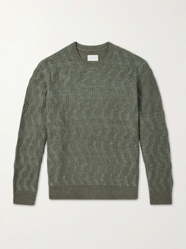 Cable-Knit Cotton-Blend Sweater Cable-Knit Cotton-Blend Sweater