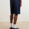 Straight-Leg Denim Shorts - BK Straight-Leg Denim Shorts - BK
