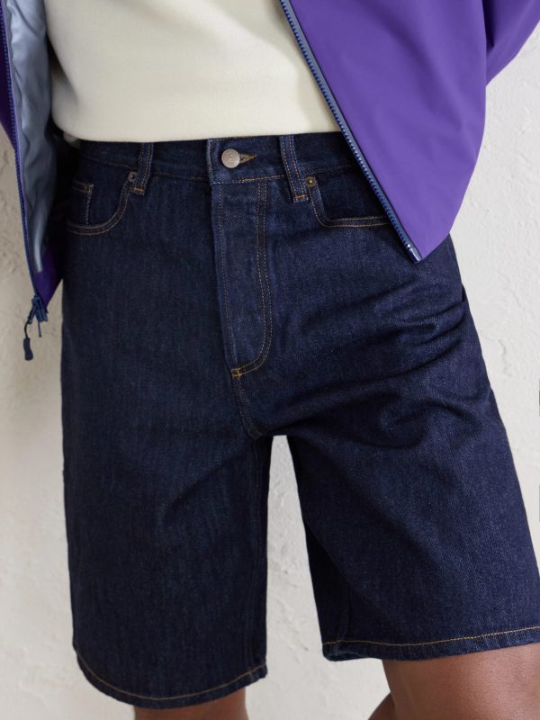 Straight-Leg Denim Shorts - E1 Straight-Leg Denim Shorts - E1