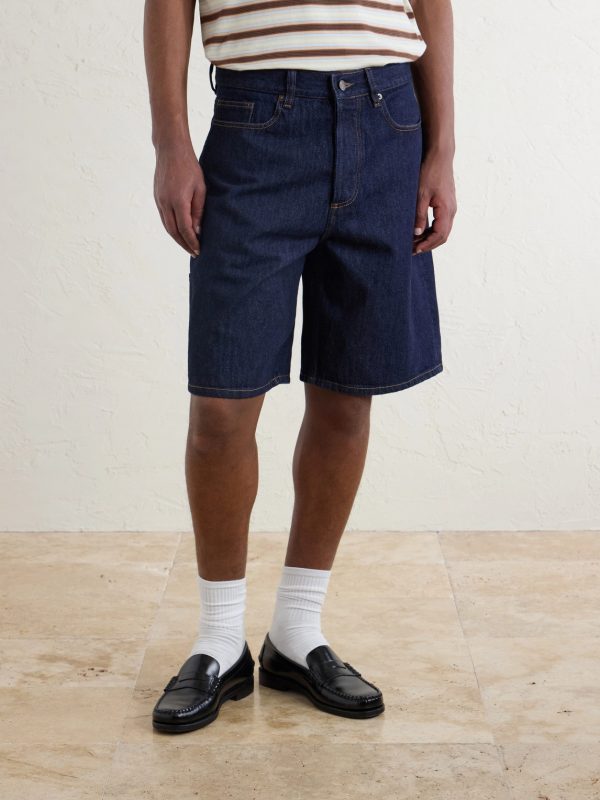 Straight-Leg Denim Shorts - FR Straight-Leg Denim Shorts - FR