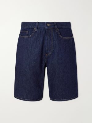 Straight-Leg Denim Shorts Straight-Leg Denim Shorts