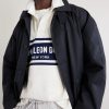 Logo-Embroidered Striped Cotton Polo Sweater - CU Logo-Embroidered Striped Cotton Polo Sweater - CU