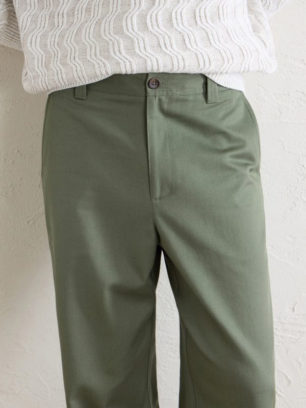 Straight-Leg Cotton-Canvas Trousers - CU