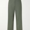 Straight-Leg Cotton-Canvas Trousers