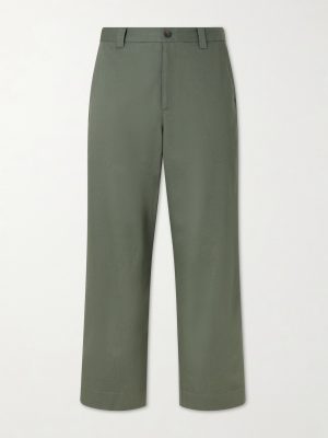 Straight-Leg Cotton-Canvas Trousers Straight-Leg Cotton-Canvas Trousers