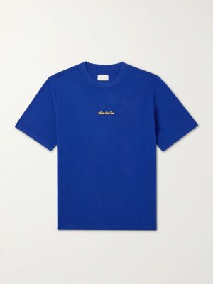 Logo-Embroidered Cotton-Jersey T-Shirt