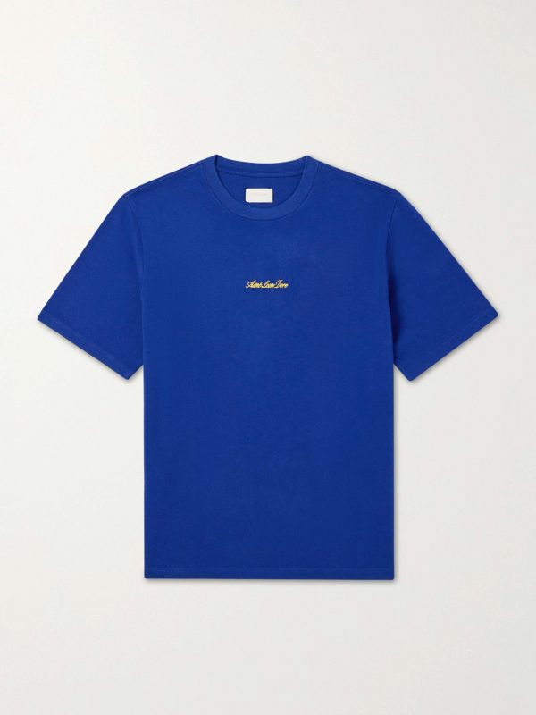 Logo-Embroidered Cotton-Jersey T-Shirt
