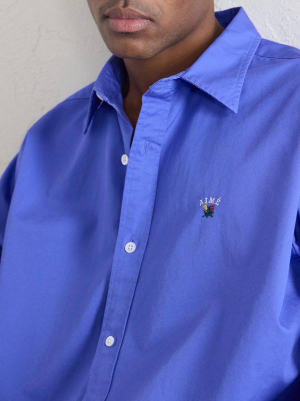 Logo-Embroidered Cotton Shirt - CU Logo-Embroidered Cotton Shirt - CU