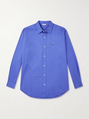 Logo-Embroidered Cotton Shirt