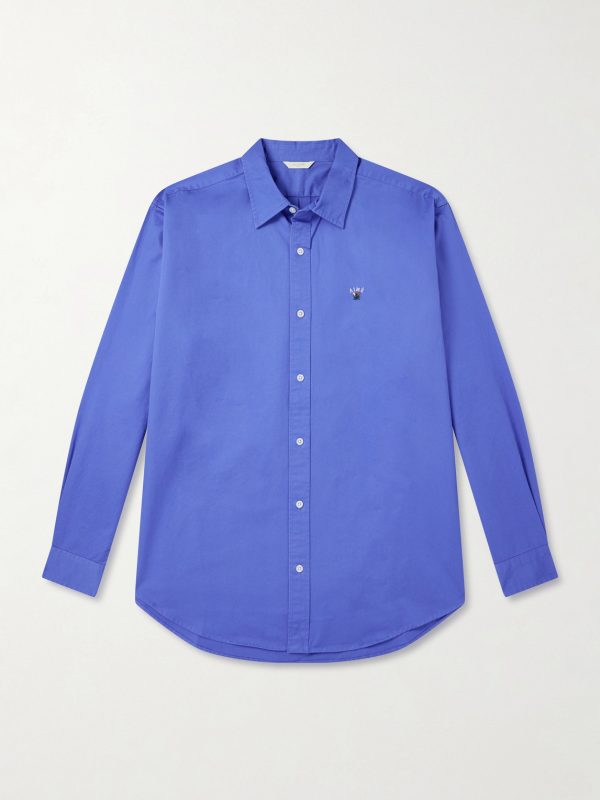 Logo-Embroidered Cotton Shirt Logo-Embroidered Cotton Shirt