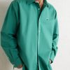 Logo-Embroidered Cotton Shirt - CU Logo-Embroidered Cotton Shirt - CU