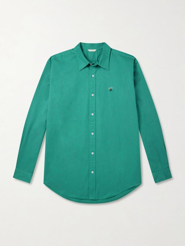 Logo-Embroidered Cotton Shirt Logo-Embroidered Cotton Shirt