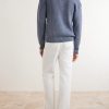 Knitted Cotton-Blend Polo Sweater - BK Knitted Cotton-Blend Polo Sweater - BK