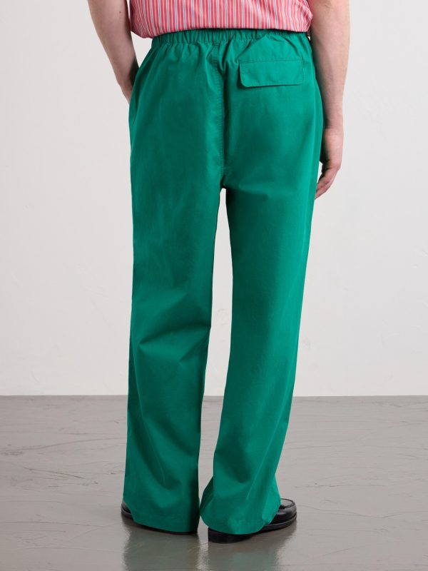Wide-Leg Cotton Trousers - BK Wide-Leg Cotton Trousers - BK