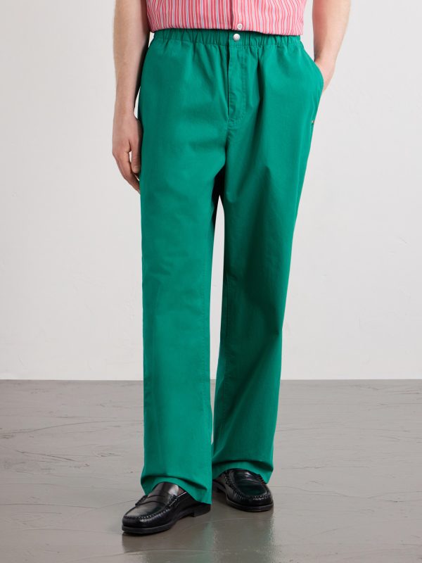 Wide-Leg Cotton Trousers - FR Wide-Leg Cotton Trousers - FR