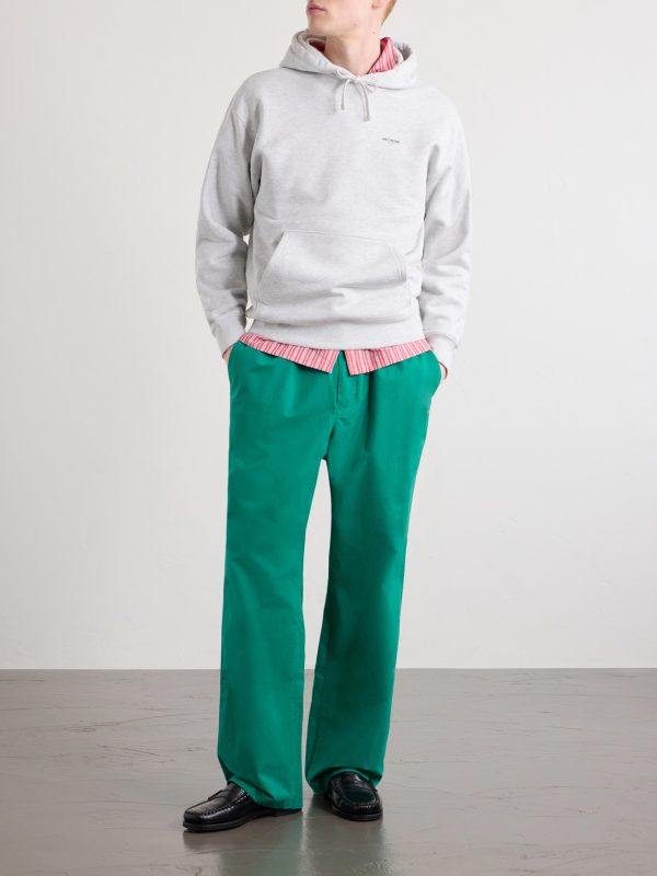 Wide-Leg Cotton Trousers - OU Wide-Leg Cotton Trousers - OU