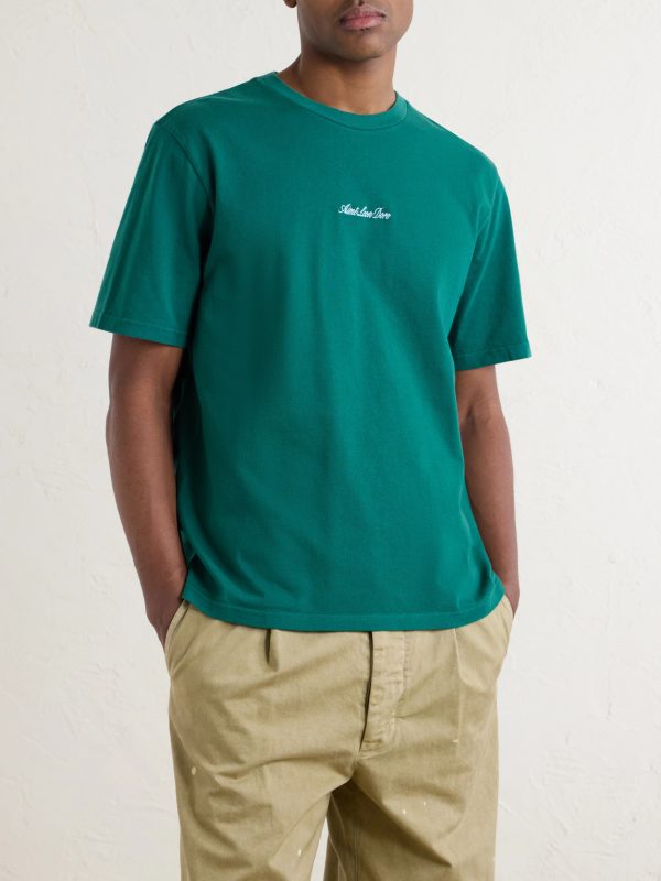 Logo-Embroidered Cotton-Jersey T-Shirt - FR Logo-Embroidered Cotton-Jersey T-Shirt - FR