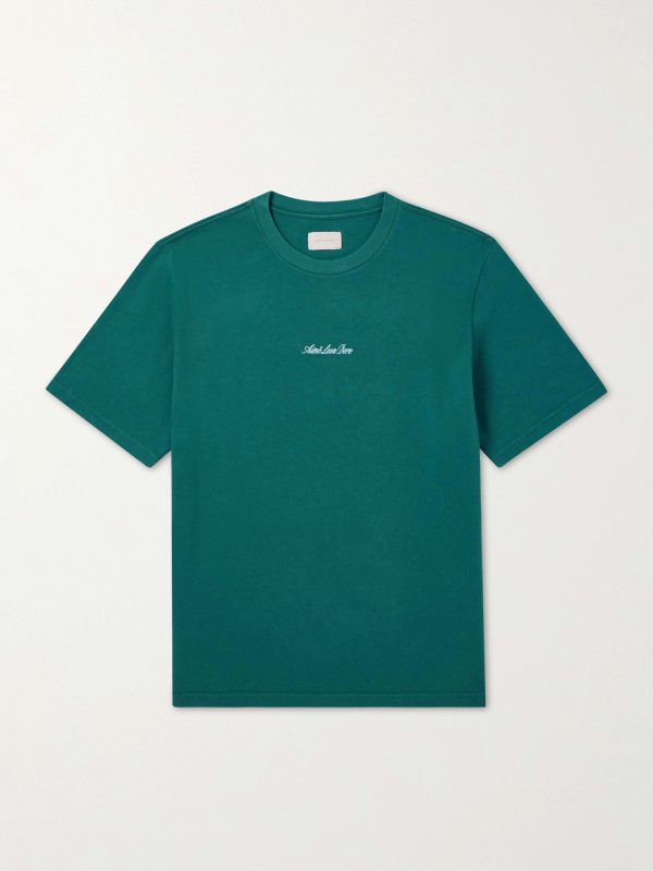 Logo-Embroidered Cotton-Jersey T-Shirt Logo-Embroidered Cotton-Jersey T-Shirt