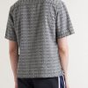 Novelty Camp-Collar Cotton-Jacquard Shirt - BK Novelty Camp-Collar Cotton-Jacquard Shirt - BK
