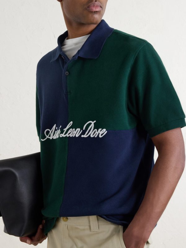 Logo-Embroidered Colour-Block Cotton-Piqué Polo Shirt - CU Logo-Embroidered Colour-Block Cotton-Piqué Polo Shirt - CU