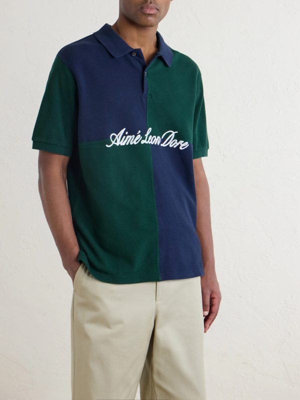 Logo-Embroidered Colour-Block Cotton-Piqué Polo Shirt - FR Logo-Embroidered Colour-Block Cotton-Piqué Polo Shirt - FR