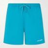 Straight-Leg Logo-Embroidered Shell Drawstring Shorts