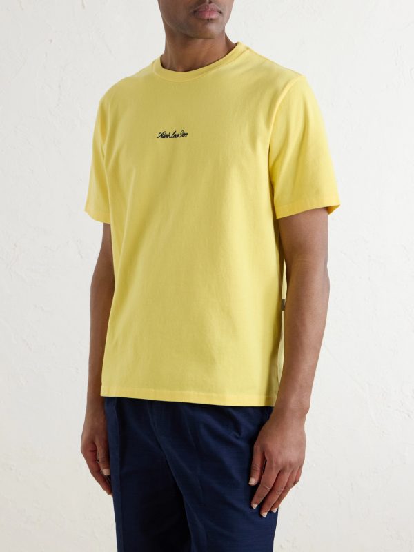 Logo-Embroidered Cotton-Jersey T-Shirt - FR Logo-Embroidered Cotton-Jersey T-Shirt - FR