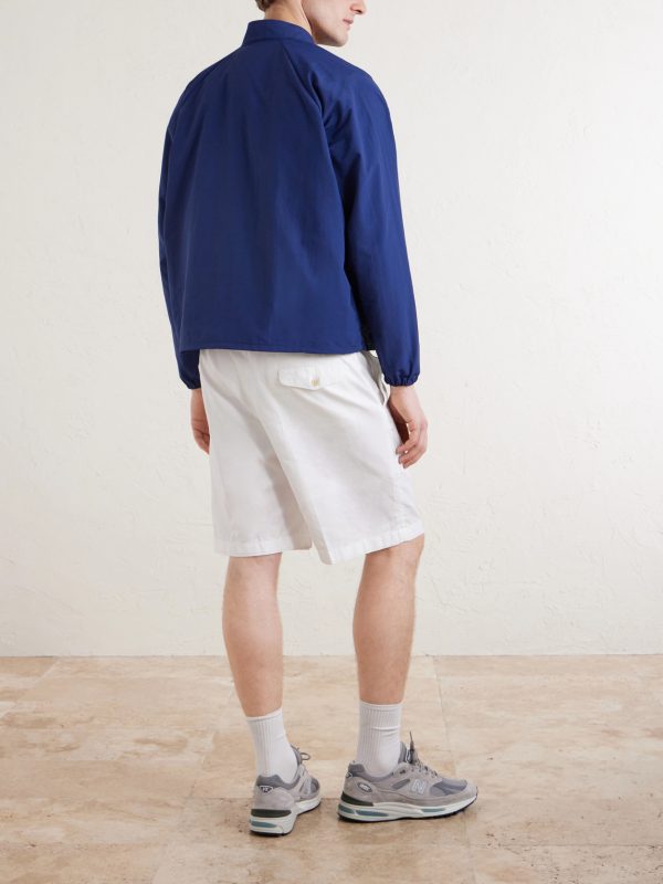 Logo-Embroidered Shell Half-Zip Jacket - BK Logo-Embroidered Shell Half-Zip Jacket - BK