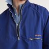 Logo-Embroidered Shell Half-Zip Jacket - CU Logo-Embroidered Shell Half-Zip Jacket - CU