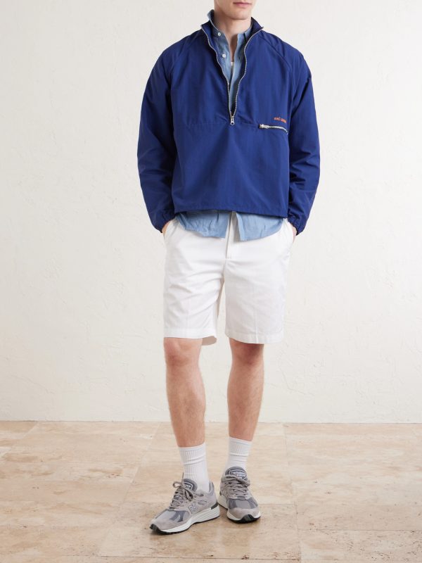 Logo-Embroidered Shell Half-Zip Jacket - OU Logo-Embroidered Shell Half-Zip Jacket - OU