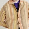 Striped Cotton Chore Jacket - CU Striped Cotton Chore Jacket - CU