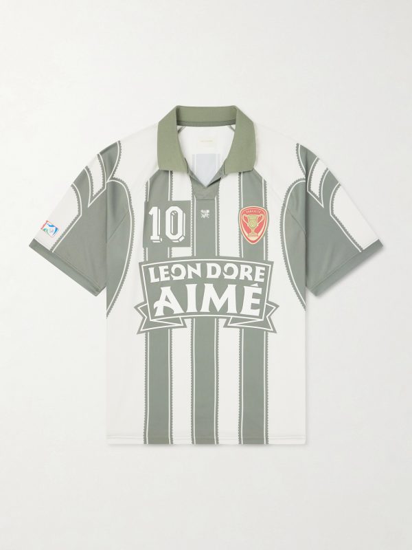 Logo-Appliquéd Striped Jersey T-Shirt Logo-Appliquéd Striped Jersey T-Shirt