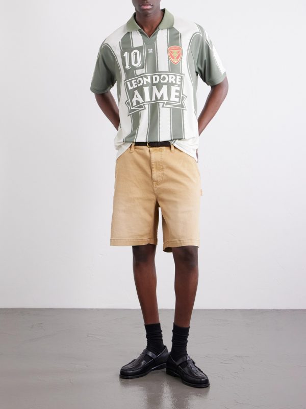 Logo-Appliquéd Striped Jersey T-Shirt - OU Logo-Appliquéd Striped Jersey T-Shirt - OU