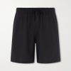 Straight-Leg Linen Drawstring Shorts Straight-Leg Linen Drawstring Shorts