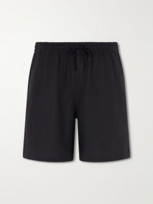 Straight-Leg Linen Drawstring Shorts Straight-Leg Linen Drawstring Shorts