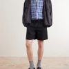 Straight-Leg Linen Drawstring Shorts - OU Straight-Leg Linen Drawstring Shorts - OU