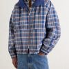 Reversible Checked Shell Windbreaker Jacket - E1