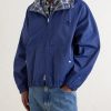 Reversible Checked Shell Windbreaker Jacket - FR